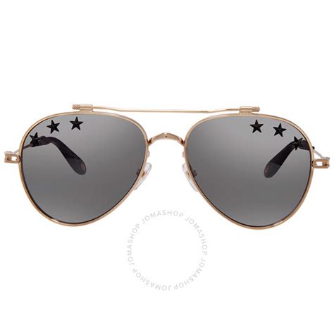 Givenchy Silver Mirror Pilot Unisex Sunglasses GV 7057STARS 